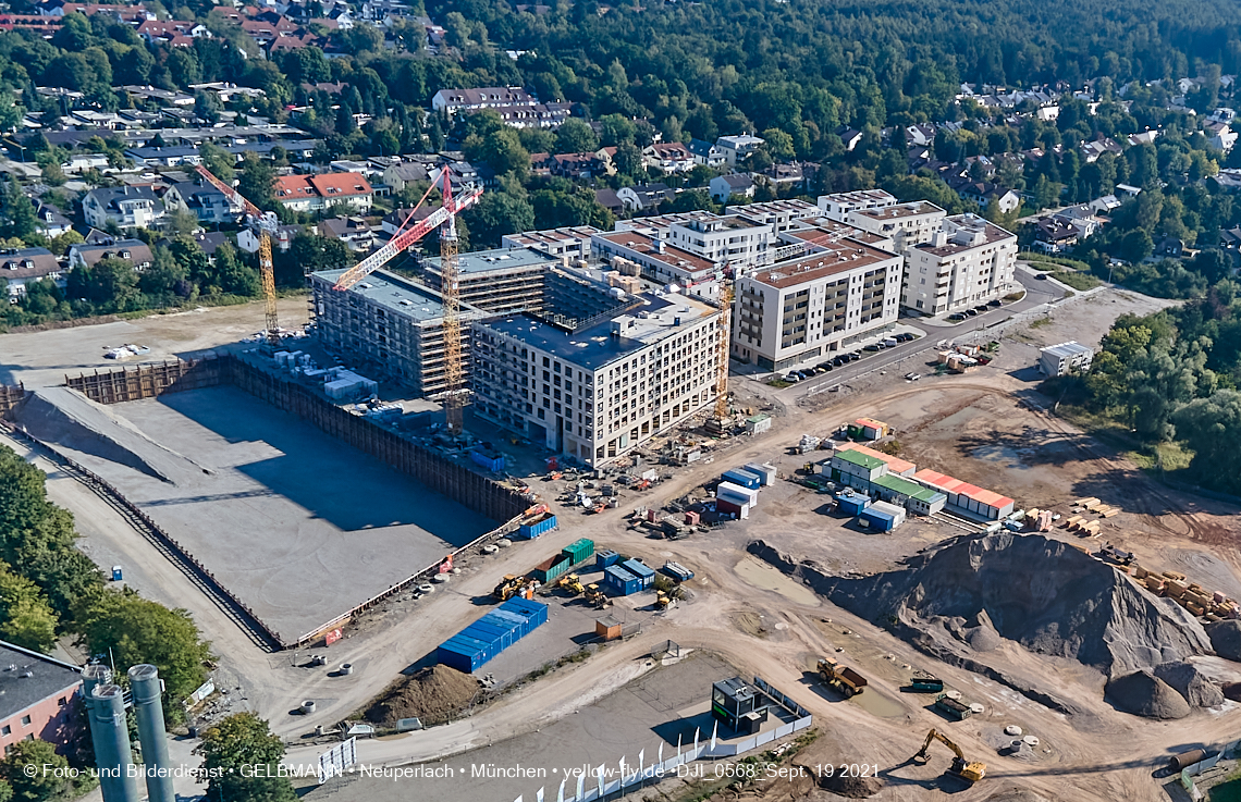 19.09.2021 - Aktuelle Luftbilder aus dem Alexisquartier und Pandion Verde in Neuperlach in München 19.09.2021 - Aktuelle Luftbilder aus dem Alexisquartier und Pandion Verde in Neuperlach in München